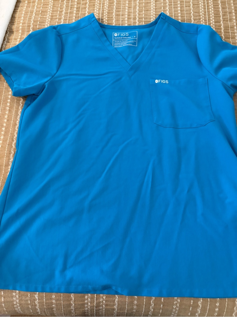 Figs Extreme Blue Catarina Scrub Top